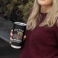 Funny Flamingo Camping Tumbler Cup If I Am Drunk It Is My Friend Fault - Wonder Print Shop