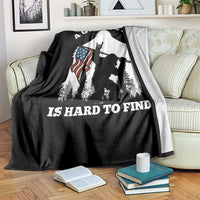 Bigfoot Patriotic American Flag Throw Blanket Funny Sasquatch A Guy Like Me Is Hard To Find - Wonder Print Shop