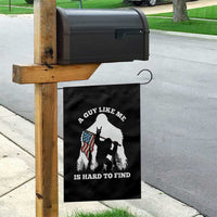 Bigfoot Patriotic American Flag Garden Flag Funny Sasquatch A Guy Like Me Is Hard To Find - Wonder Print Shop