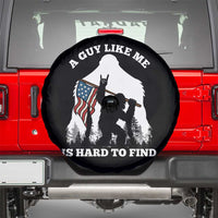 Bigfoot Patriotic American Flag Spare Tire Cover Funny Sasquatch A Guy Like Me Is Hard To Find - Wonder Print Shop