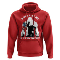 Bigfoot Patriotic American Flag Hoodie Funny Sasquatch A Guy Like Me Is Hard To Find - Wonder Print Shop