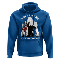 Bigfoot Patriotic American Flag Hoodie Funny Sasquatch A Guy Like Me Is Hard To Find - Wonder Print Shop