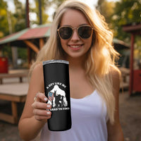 Bigfoot Patriotic American Flag Skinny Tumbler Funny Sasquatch A Guy Like Me Is Hard To Find - Wonder Print Shop