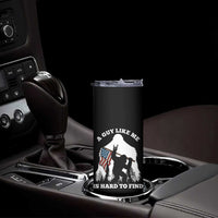 Bigfoot Patriotic American Flag Skinny Tumbler Funny Sasquatch A Guy Like Me Is Hard To Find - Wonder Print Shop