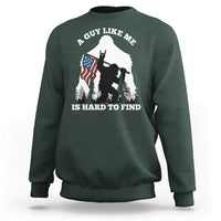 Bigfoot Patriotic American Flag Sweatshirt Funny Sasquatch A Guy Like Me Is Hard To Find - Wonder Print Shop