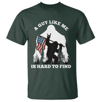Bigfoot Patriotic American Flag T Shirt Funny Sasquatch A Guy Like Me Is Hard To Find - Wonder Print Shop