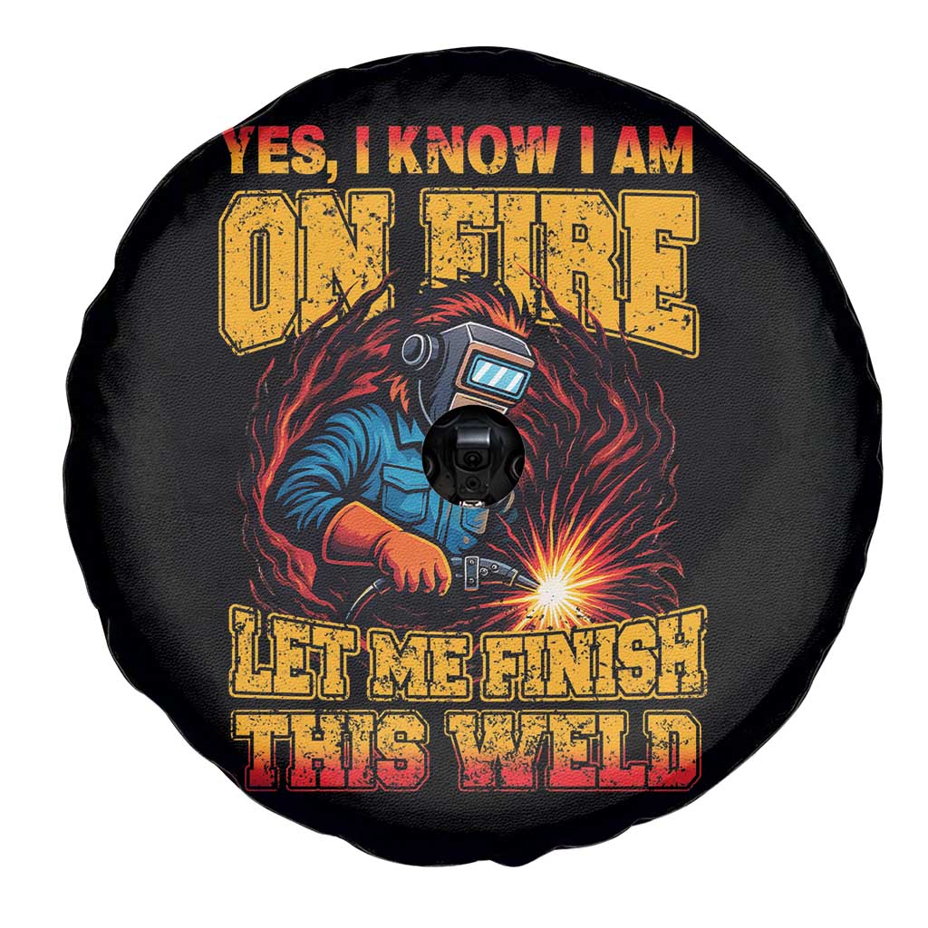 Funny Welding Bigfoot Spare Tire Cover Cryptid Welder Sasquatch - Wonder Print Shop