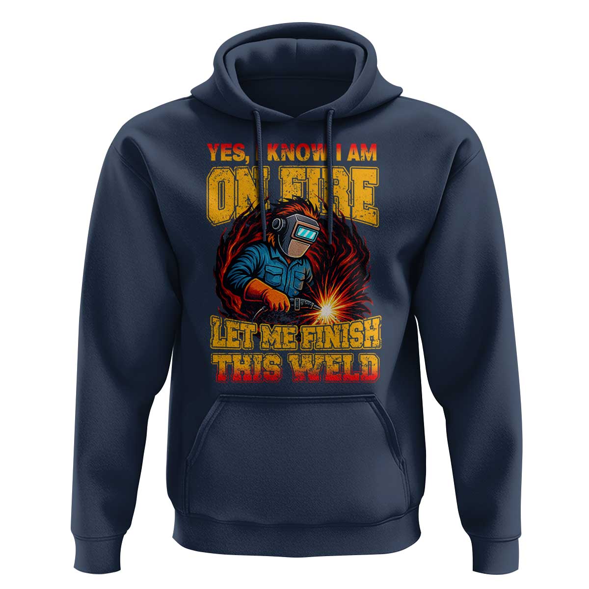 Funny Welding Bigfoot Hoodie Cryptid Welder Sasquatch - Wonder Print Shop