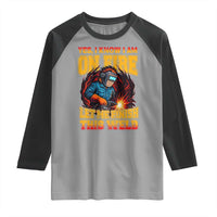 Funny Welding Bigfoot Raglan Shirt Cryptid Welder Sasquatch - Wonder Print Shop