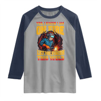 Funny Welding Bigfoot Raglan Shirt Cryptid Welder Sasquatch - Wonder Print Shop