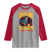 Funny Welding Bigfoot Raglan Shirt Cryptid Welder Sasquatch - Wonder Print Shop