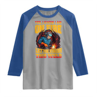 Funny Welding Bigfoot Raglan Shirt Cryptid Welder Sasquatch - Wonder Print Shop