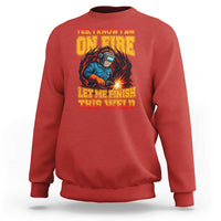 Funny Welding Bigfoot Sweatshirt Cryptid Welder Sasquatch - Wonder Print Shop