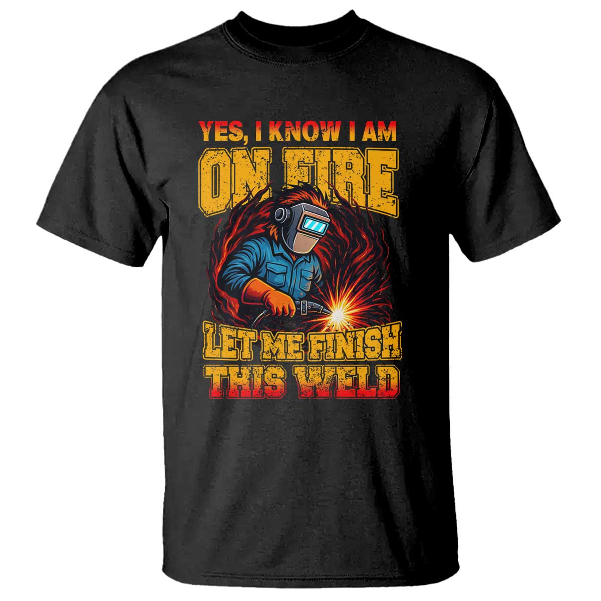 Funny Welding Bigfoot T Shirt Cryptid Welder Sasquatch - Wonder Print Shop