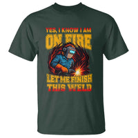 Funny Welding Bigfoot T Shirt Cryptid Welder Sasquatch - Wonder Print Shop