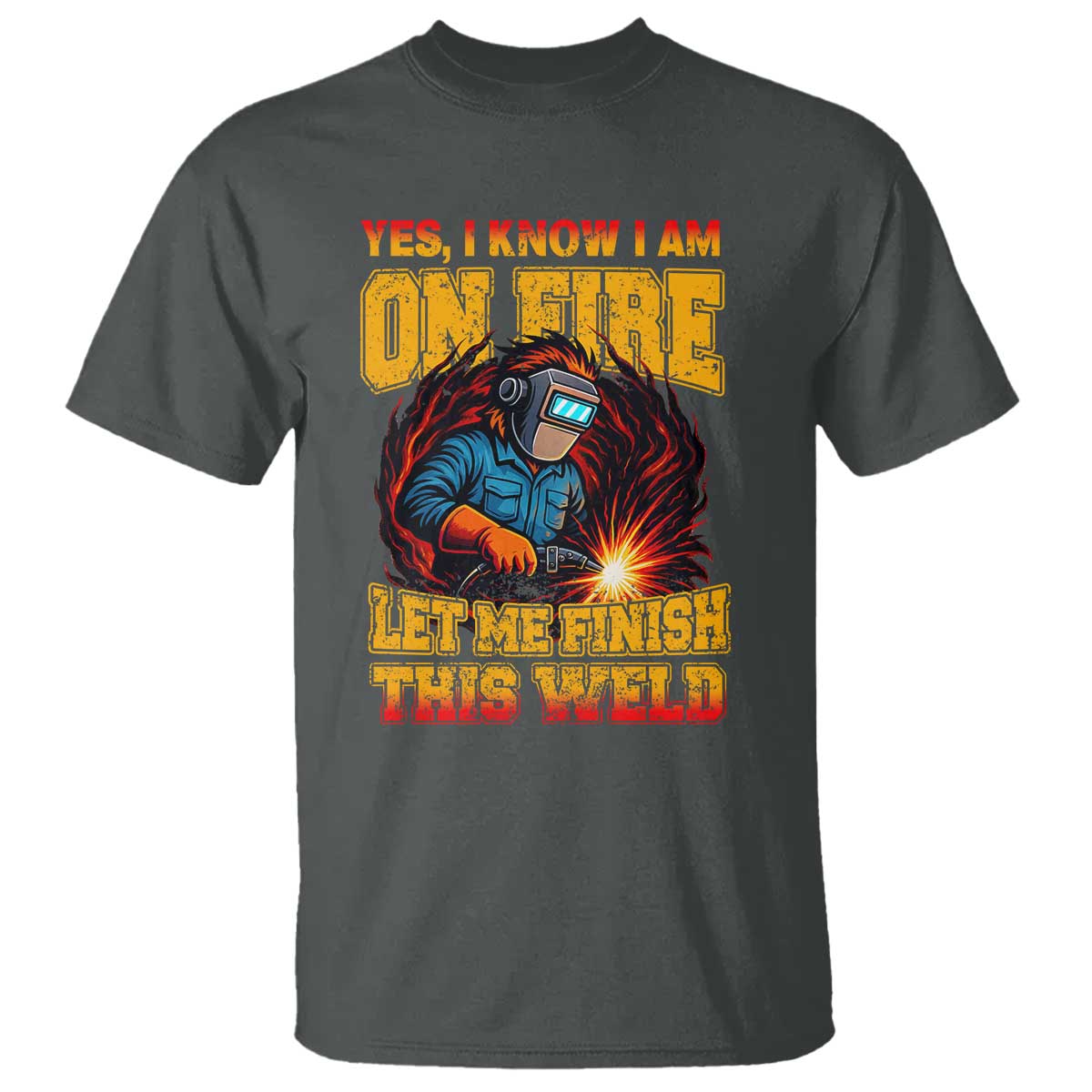 Funny Welding Bigfoot T Shirt Cryptid Welder Sasquatch - Wonder Print Shop