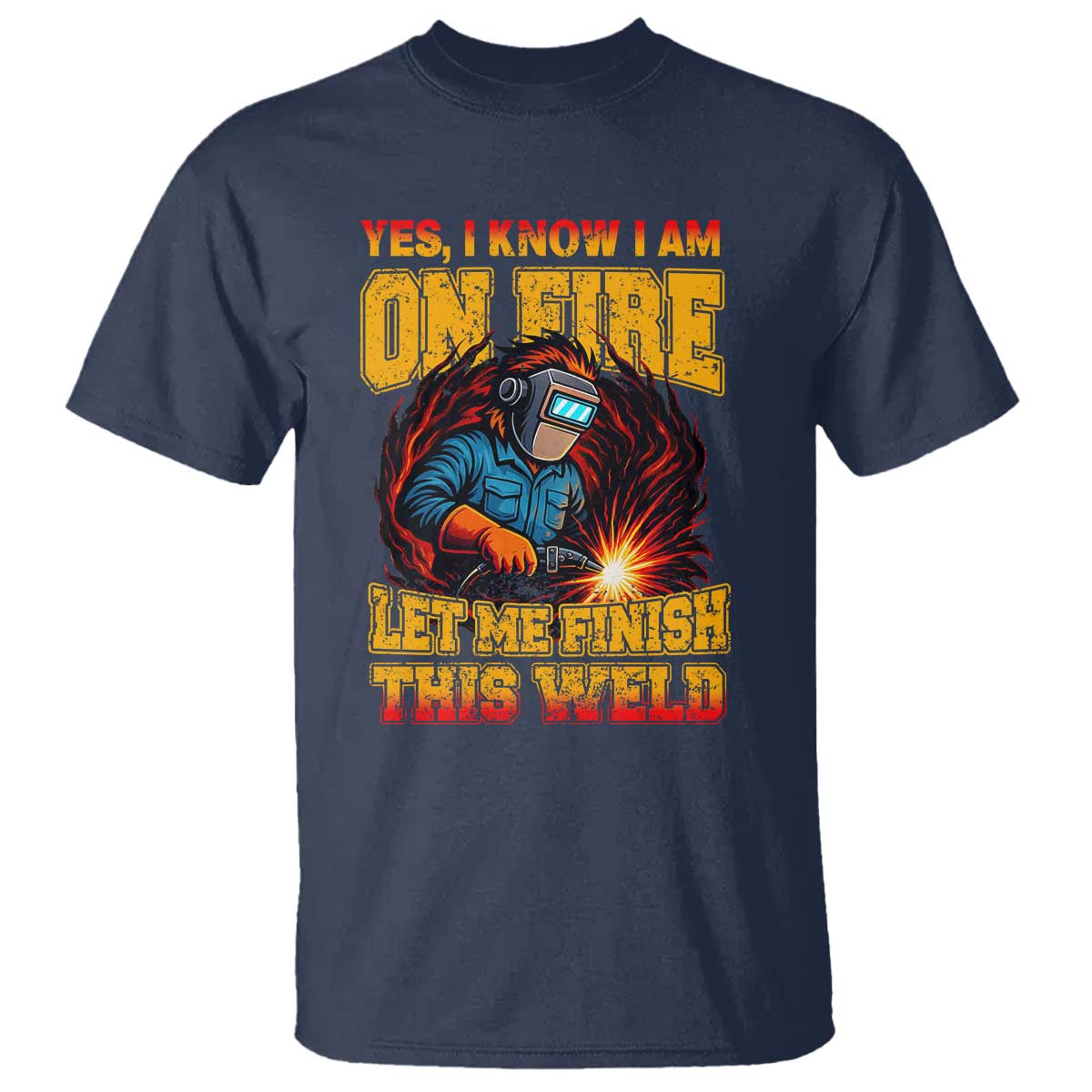 Funny Welding Bigfoot T Shirt Cryptid Welder Sasquatch - Wonder Print Shop