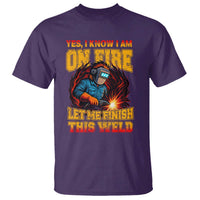 Funny Welding Bigfoot T Shirt Cryptid Welder Sasquatch - Wonder Print Shop