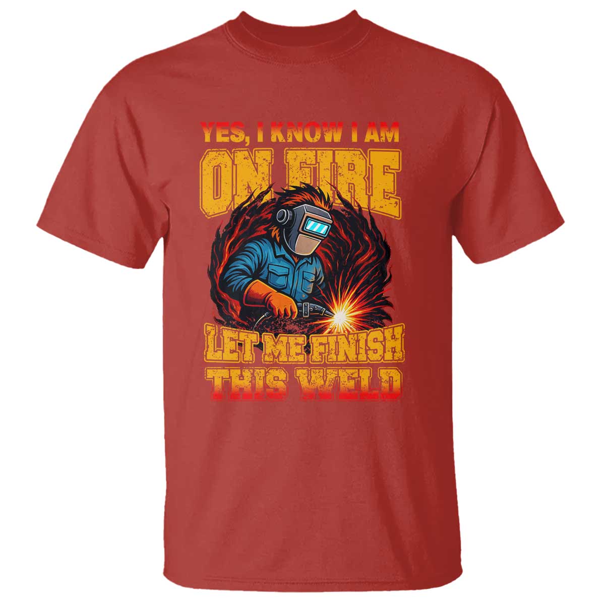 Funny Welding Bigfoot T Shirt Cryptid Welder Sasquatch - Wonder Print Shop