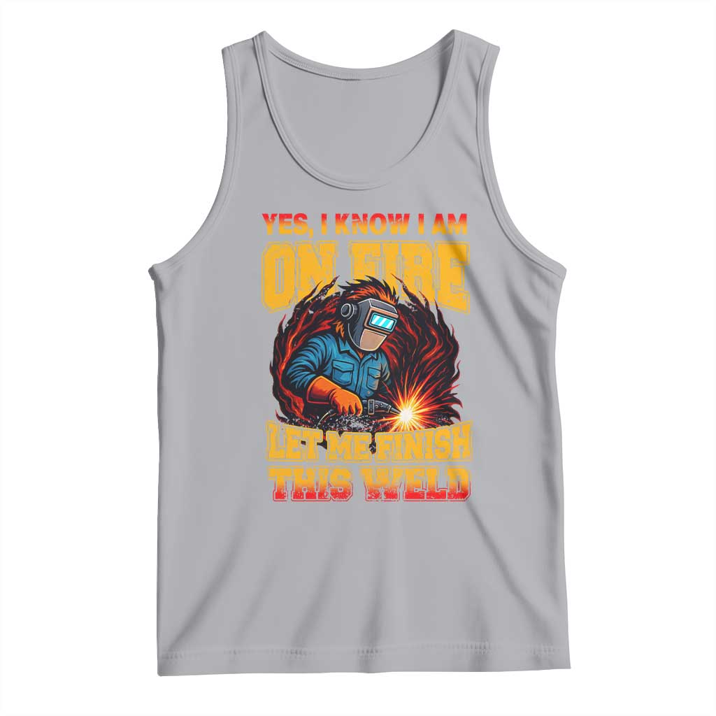 Funny Welding Bigfoot Tank Top Cryptid Welder Sasquatch - Wonder Print Shop