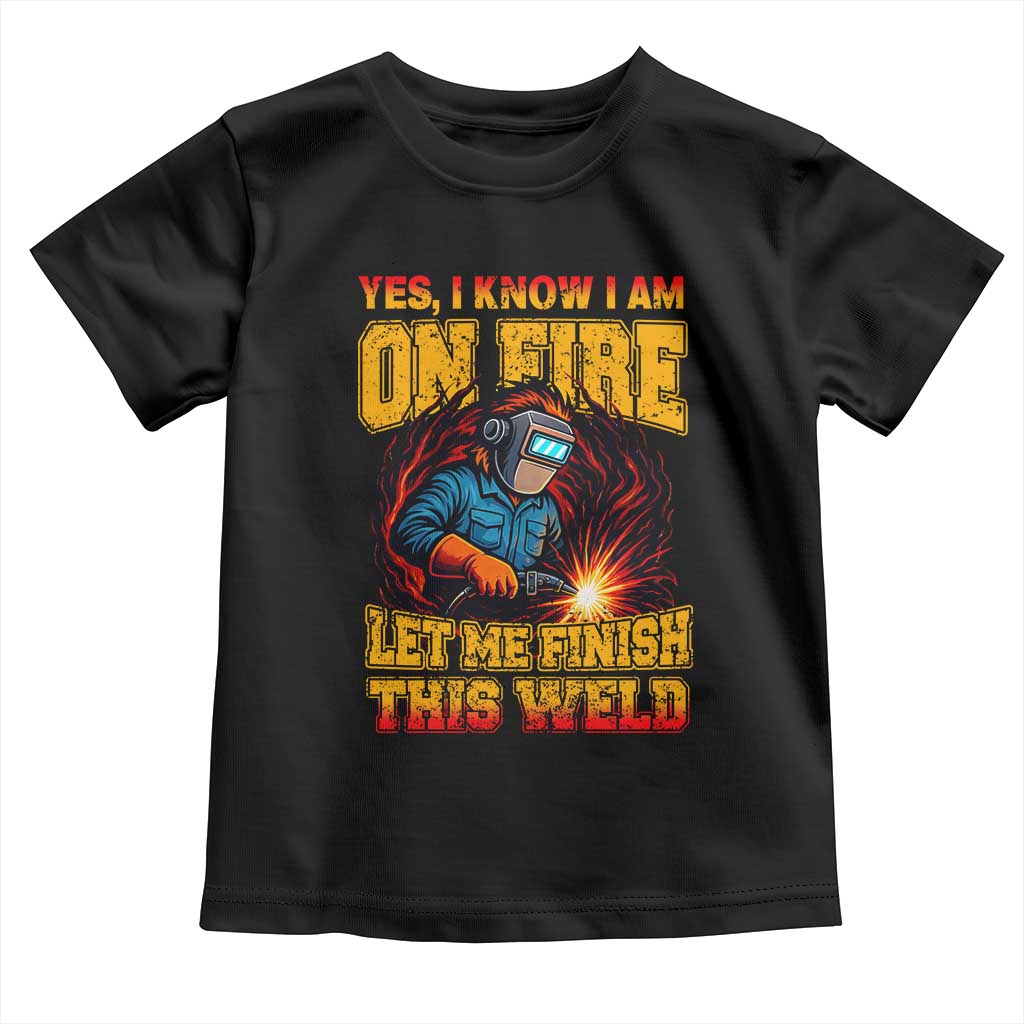 Funny Welding Bigfoot Toddler T Shirt Cryptid Welder Sasquatch - Wonder Print Shop