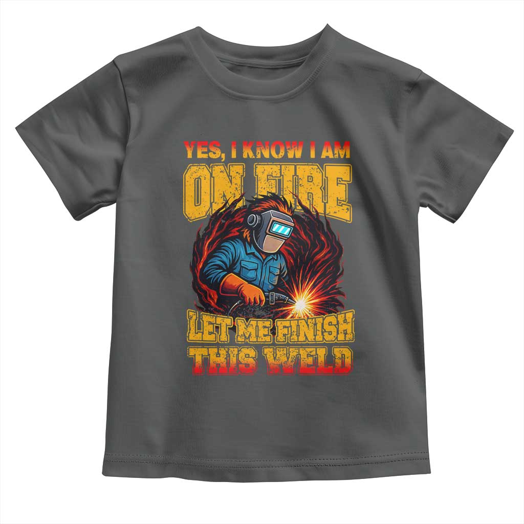 Funny Welding Bigfoot Toddler T Shirt Cryptid Welder Sasquatch - Wonder Print Shop