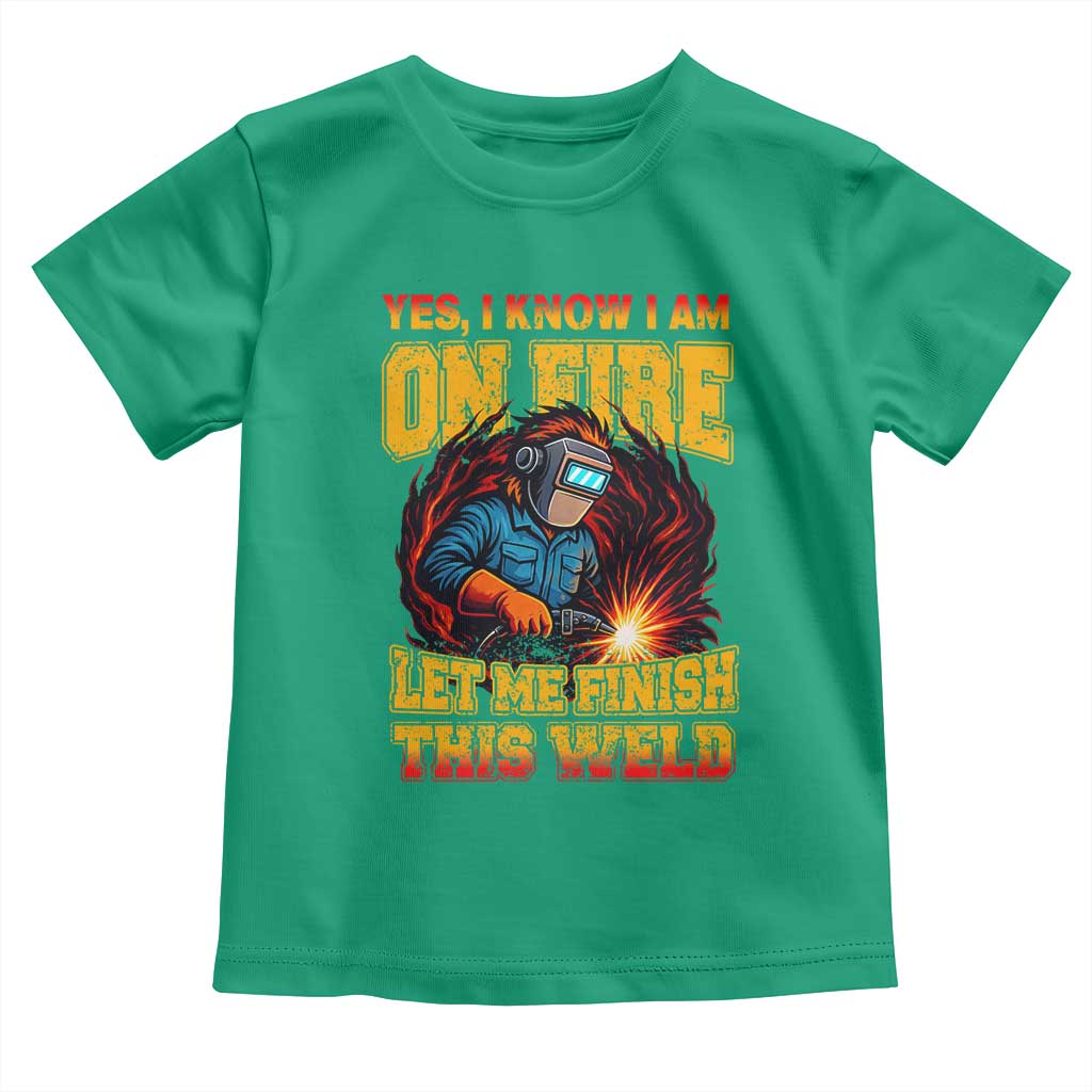 Funny Welding Bigfoot Toddler T Shirt Cryptid Welder Sasquatch - Wonder Print Shop