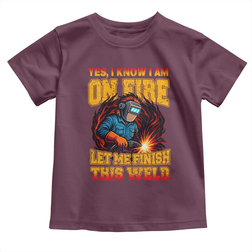 Funny Welding Bigfoot Toddler T Shirt Cryptid Welder Sasquatch - Wonder Print Shop