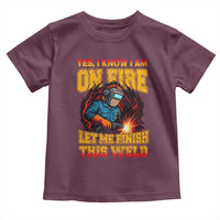 Funny Welding Bigfoot Toddler T Shirt Cryptid Welder Sasquatch - Wonder Print Shop