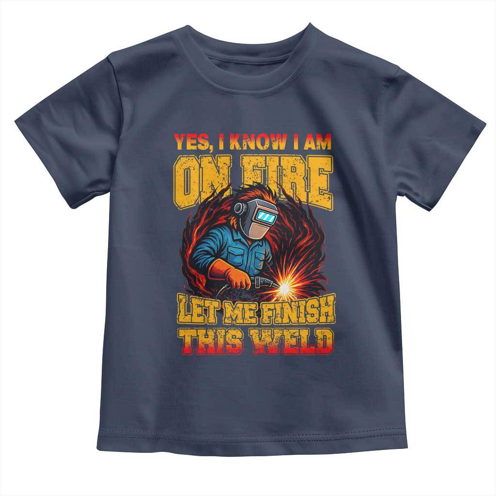 Funny Welding Bigfoot Toddler T Shirt Cryptid Welder Sasquatch - Wonder Print Shop
