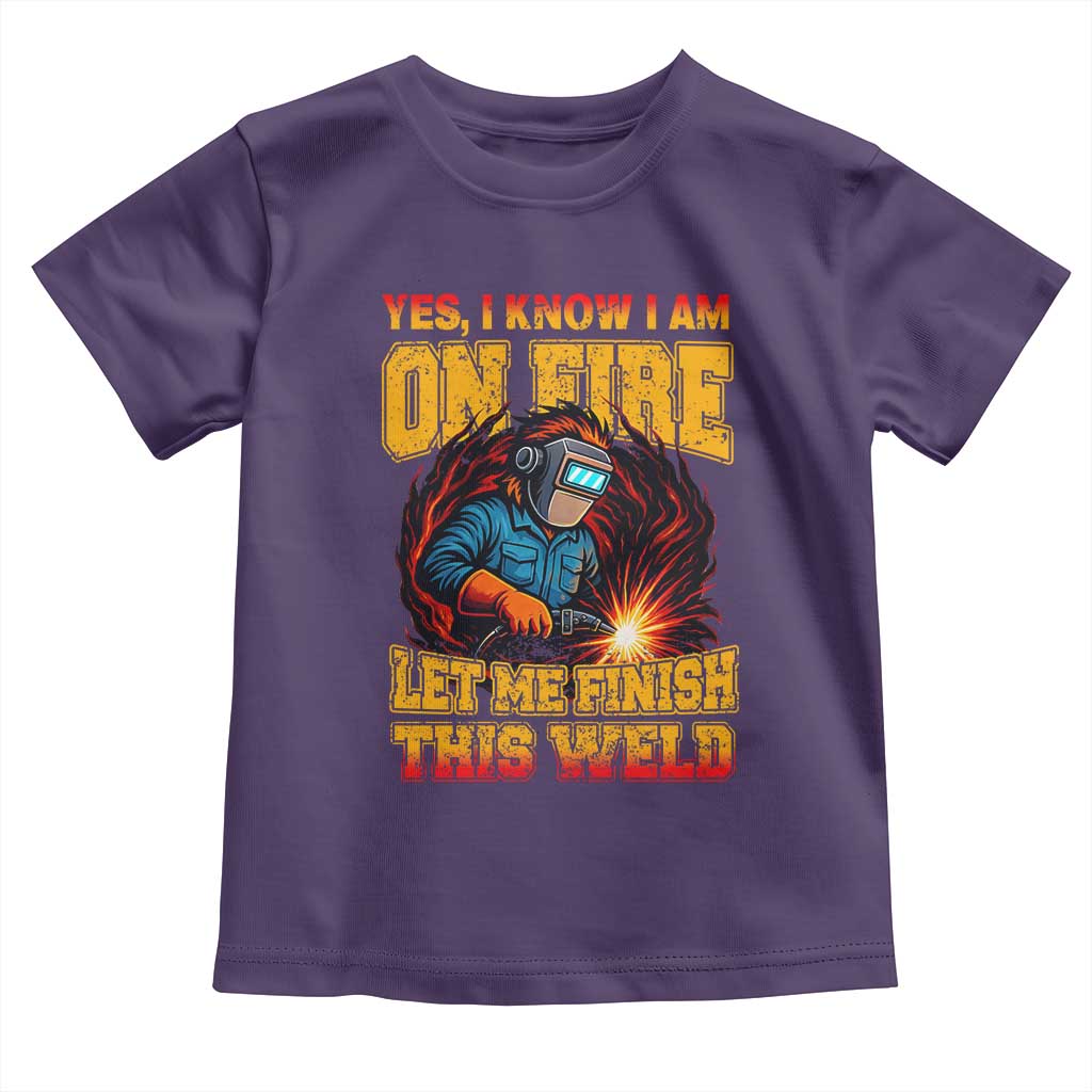 Funny Welding Bigfoot Toddler T Shirt Cryptid Welder Sasquatch - Wonder Print Shop