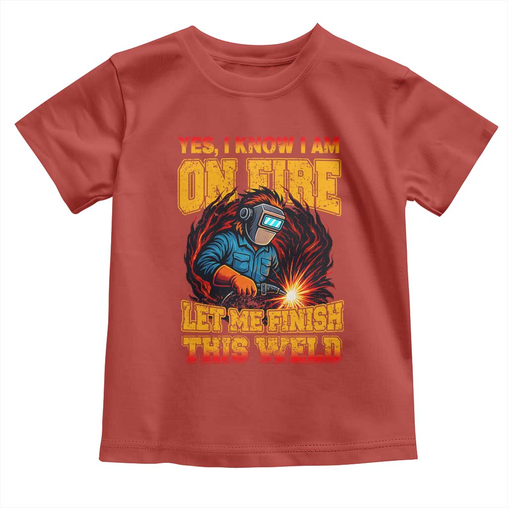 Funny Welding Bigfoot Toddler T Shirt Cryptid Welder Sasquatch - Wonder Print Shop