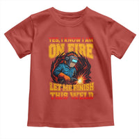 Funny Welding Bigfoot Toddler T Shirt Cryptid Welder Sasquatch - Wonder Print Shop