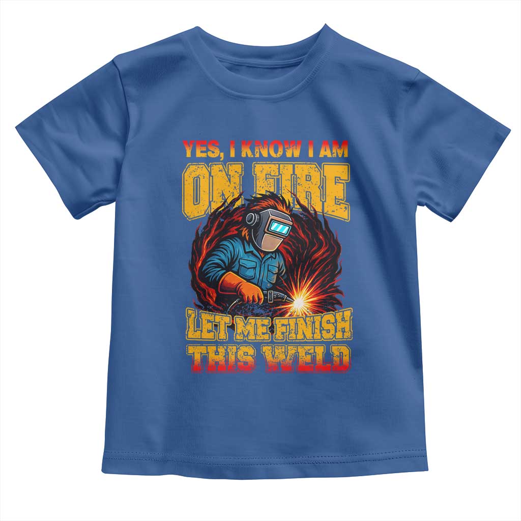 Funny Welding Bigfoot Toddler T Shirt Cryptid Welder Sasquatch - Wonder Print Shop