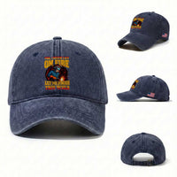 Funny Welding Bigfoot Washed Cotton Baseball Cap Cryptid Welder Sasquatch