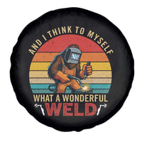 Funny Welding Bigfoot Spare Tire Cover And I Think To Myself What A Wonderful Weld - Wonder Print Shop
