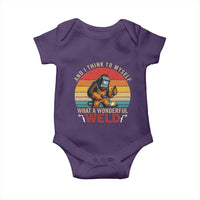 Funny Welding Bigfoot Baby Onesie And I Think To Myself What A Wonderful Weld - Wonder Print Shop
