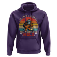 Funny Welding Bigfoot Hoodie And I Think To Myself What A Wonderful Weld - Wonder Print Shop