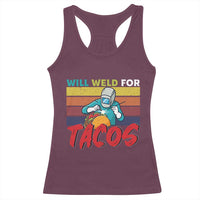 Funny Welding Racerback Tank Top Will Weld For Tacos - Wonder Print Shop