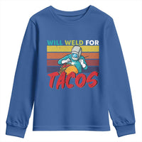 Funny Welding Youth Sweatshirt Will Weld For Tacos - Wonder Print Shop