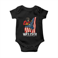 Welder Patriotic American Flag Baby Onesie - Wonder Print Shop