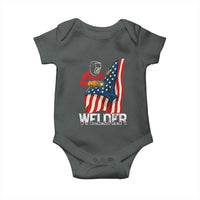 Welder Patriotic American Flag Baby Onesie - Wonder Print Shop