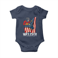Welder Patriotic American Flag Baby Onesie - Wonder Print Shop