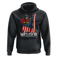 Welder Patriotic American Flag Hoodie - Wonder Print Shop