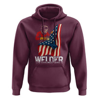 Welder Patriotic American Flag Hoodie - Wonder Print Shop