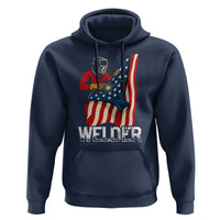 Welder Patriotic American Flag Hoodie - Wonder Print Shop