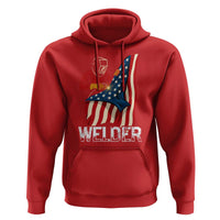 Welder Patriotic American Flag Hoodie - Wonder Print Shop