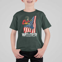 Welder Patriotic American Flag T Shirt For Kid - Wonder Print Shop