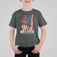 Welder Patriotic American Flag T Shirt For Kid - Wonder Print Shop