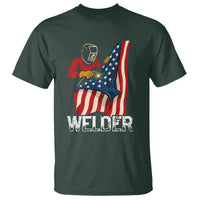 Welder Patriotic American Flag T Shirt - Wonder Print Shop
